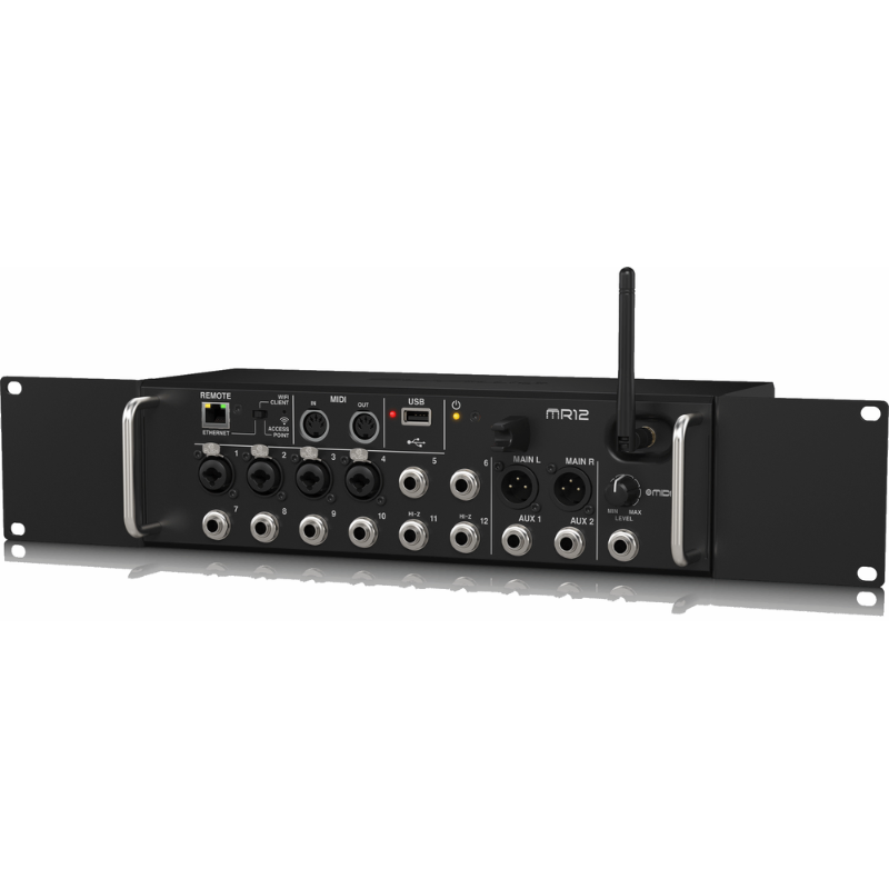 Midas MR12 12-Input Digital Mixer for iPad/Android with 4 Preamps, 8 Line Inputs, Wifi Module and USB Stereo Recorder — view 4