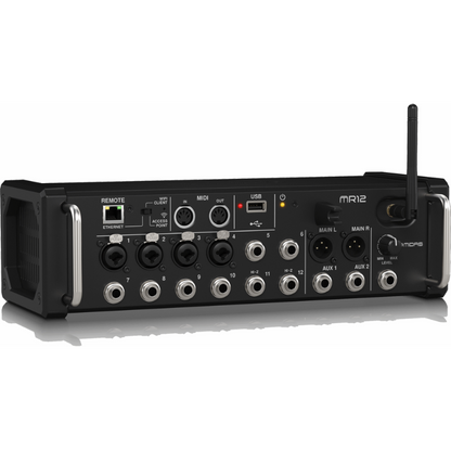 Midas MR12 12-Input Digital Mixer for iPad/Android with 4 Preamps, 8 Line Inputs, Wifi Module and USB Stereo Recorder — view 2