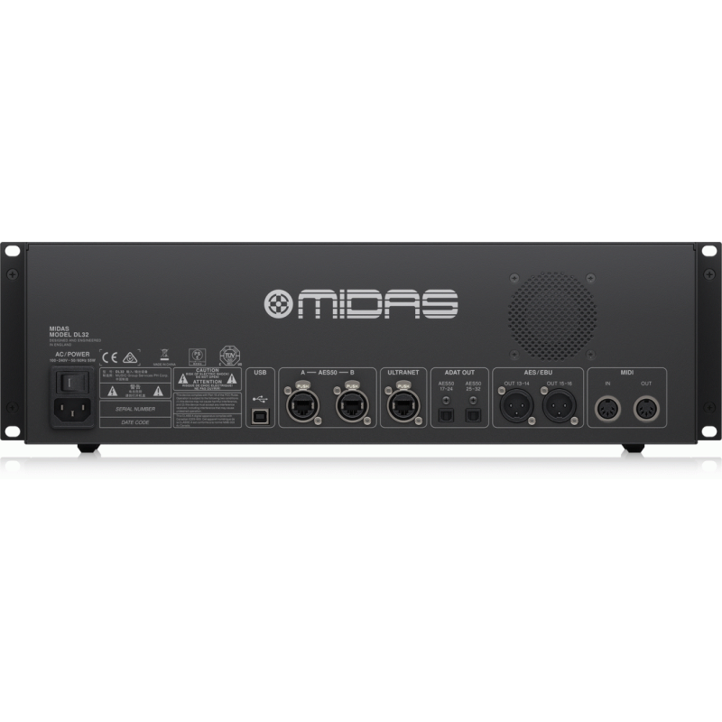 Midas DL32 Stagebox 32 Input 16 Output with Microphone Preamplifiers, ULTRANET and ADAT Interfaces — view 4