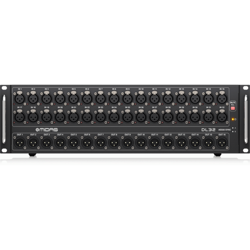 Midas DL32 Stagebox 32 Input 16 Output with Microphone Preamplifiers, ULTRANET and ADAT Interfaces