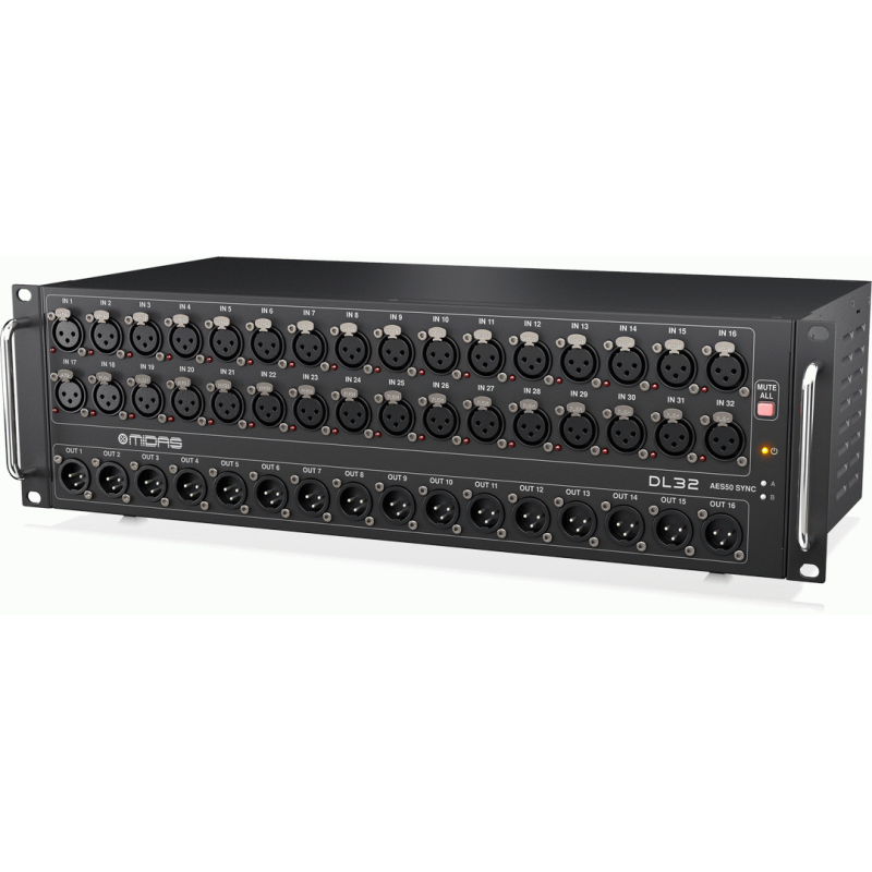 Midas DL32 Stagebox 32 Input 16 Output with Microphone Preamplifiers, ULTRANET and ADAT Interfaces — view 3