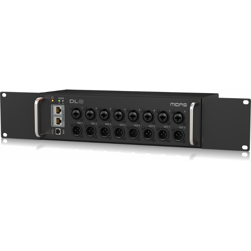 Midas DL8 PoE 8x8 Stage Box with Microphone Preamplifiers and ULTRANET Outputs — view 4