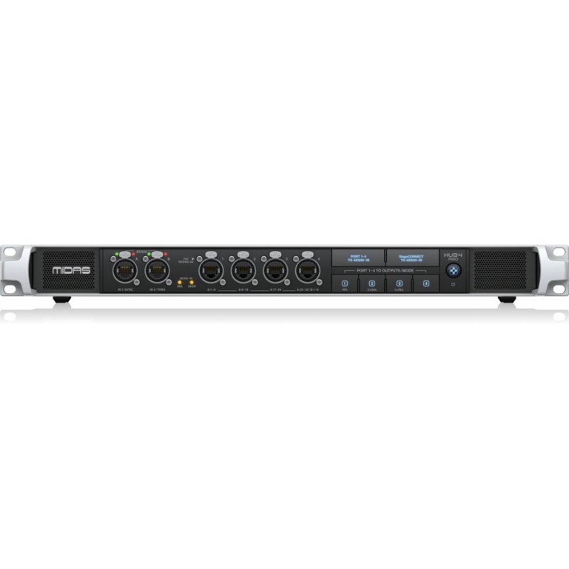 Midas HUB4 Pro Monitor System Hub 48/96kHz with 4 PoE Ports, AES50 In/Through, StageCONNECT, 16-Channel — view 5