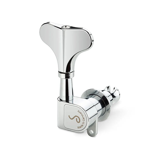 Schaller M4 180 Light Chrome Bass Machines 2/2 Tuner, Gear Ratio 1:20, 44g, 14mm Bore Diameter