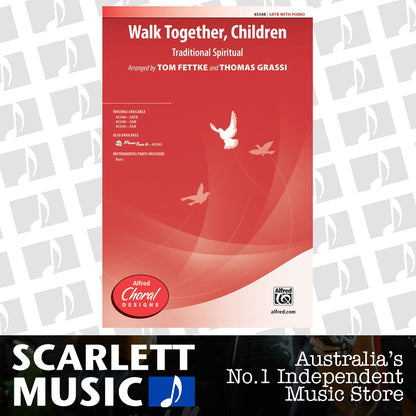 Walk Together Children SATB Choral Sheet Music — view 2