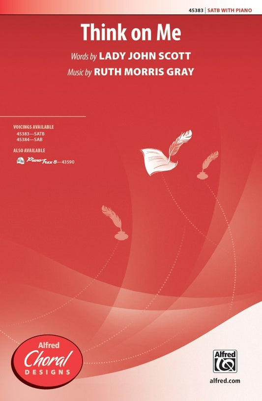 Think on Me SATB Choral Sheet Music