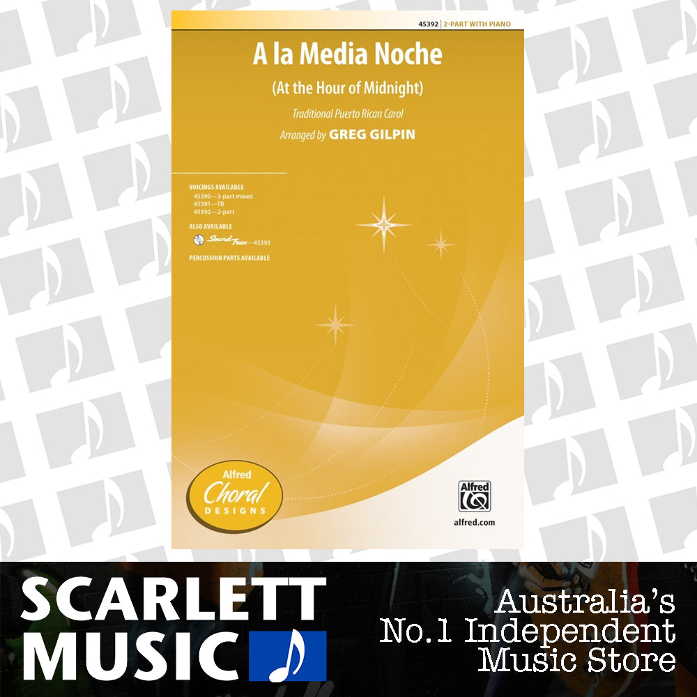 A la Media Noche SA Choral Sheet Music — view 2