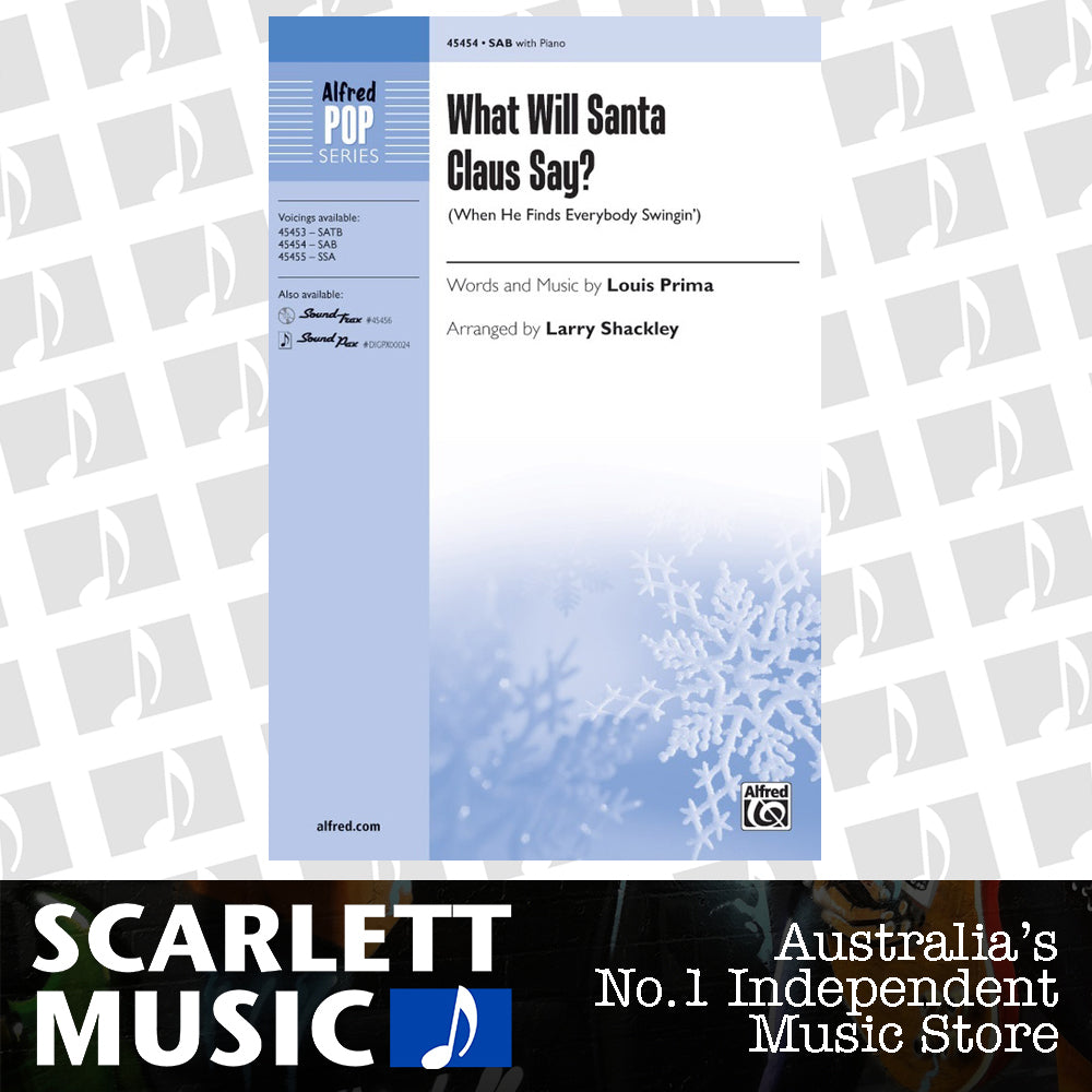 What Will Santa Claus Say? Choral Sheet Music SAB — view 2
