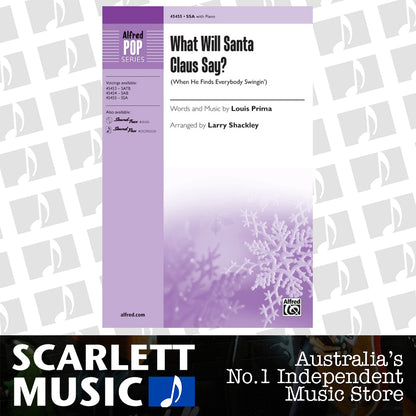 What Will Santa Claus Say? Choral Sheet Music SSA — view 2