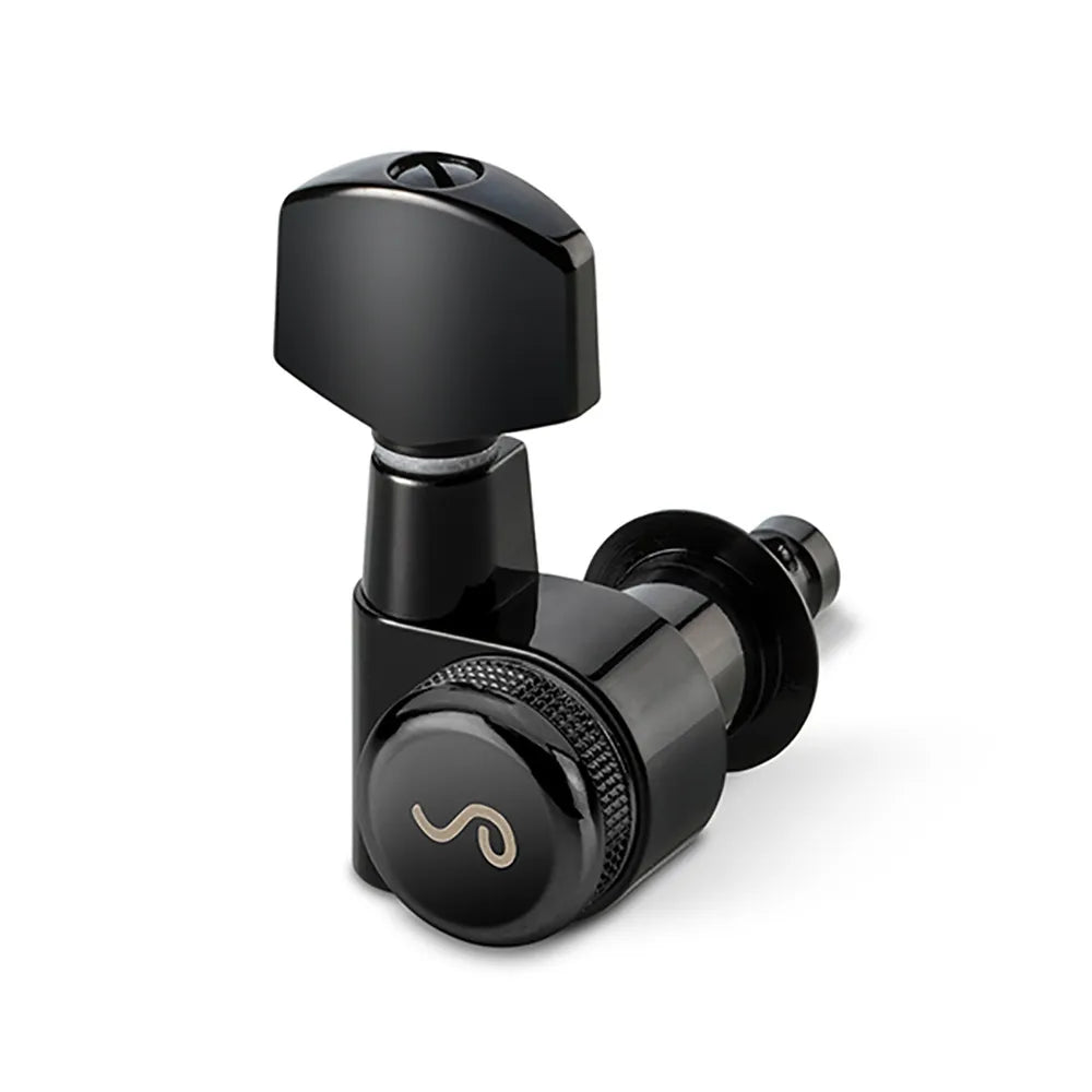Schaller M6-PIN Rearlocking Guitar Tuners 6-in-Line Black with Pin
