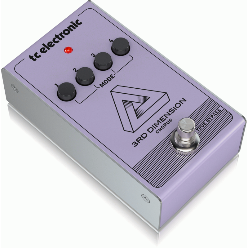 TC Electronic 3rd Dimension Chorus Pedal - Vintage Analog Recreation with 4-Button Selection and BBD Circuitry — view 2