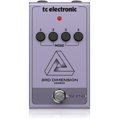 TC Electronic 3rd Dimension Chorus Pedal - Vintage Analog Recreation with 4-Button Selection and BBD Circuitry