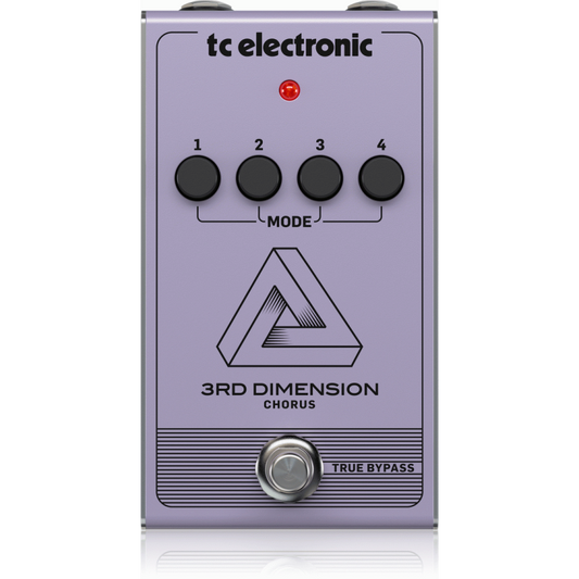TC Electronic 3rd Dimension Chorus Pedal - Vintage Analog Recreation with 4-Button Selection and BBD Circuitry