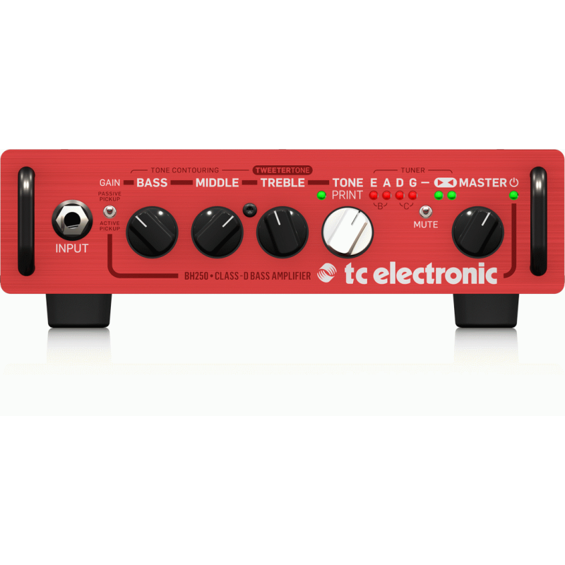 TC Electronic BH250 Bass Head - 250 Watt Micro with TonePrint Effects and Integrated Tuner
