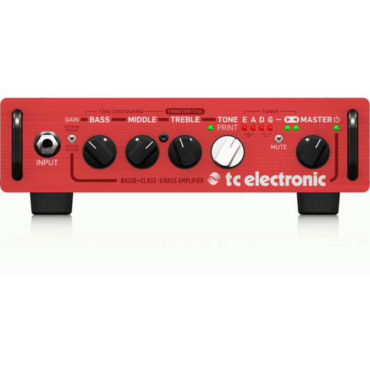 TC Electronic BH250 Bass Head - 250 Watt Micro with TonePrint Effects and Integrated Tuner