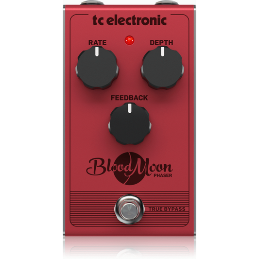 TC Electronic Blood Moon Phaser Pedal - Vintage-Style, Four-Stage Filter, All-Analog Circuit