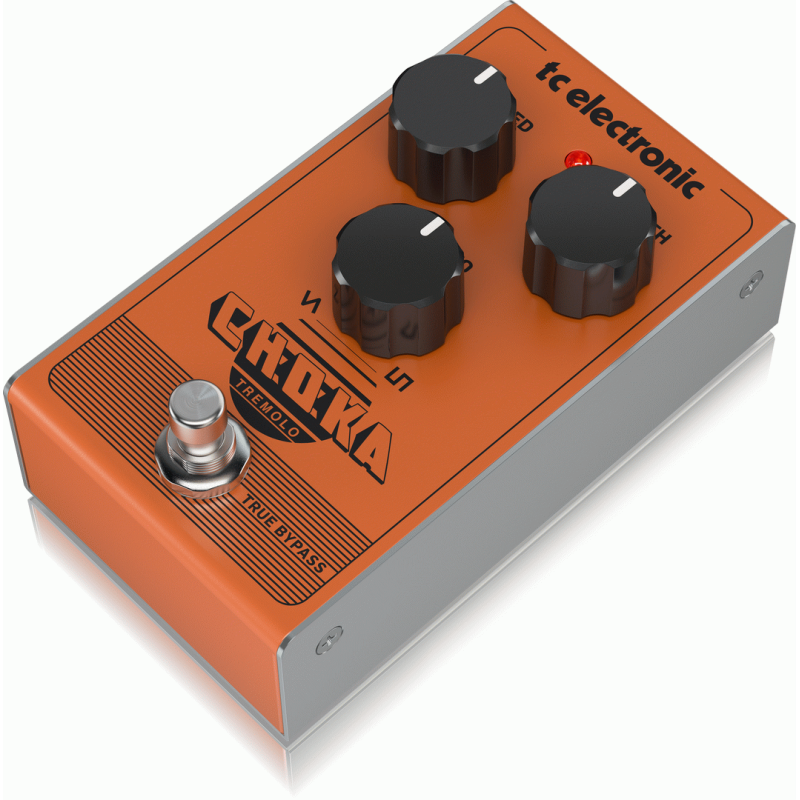 TC Electronic Choka Tremolo Analog Pedal with 3-Knob Design and Seamless LFO Morphing — view 3
