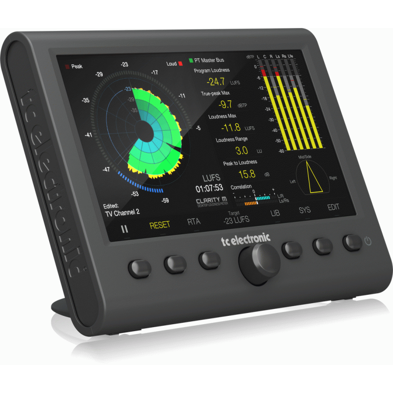 TC Electronic Clarity M Stereo & 5.1 Audio Loudness Meter with USB Connection & 7 High Resolution Display — view 2