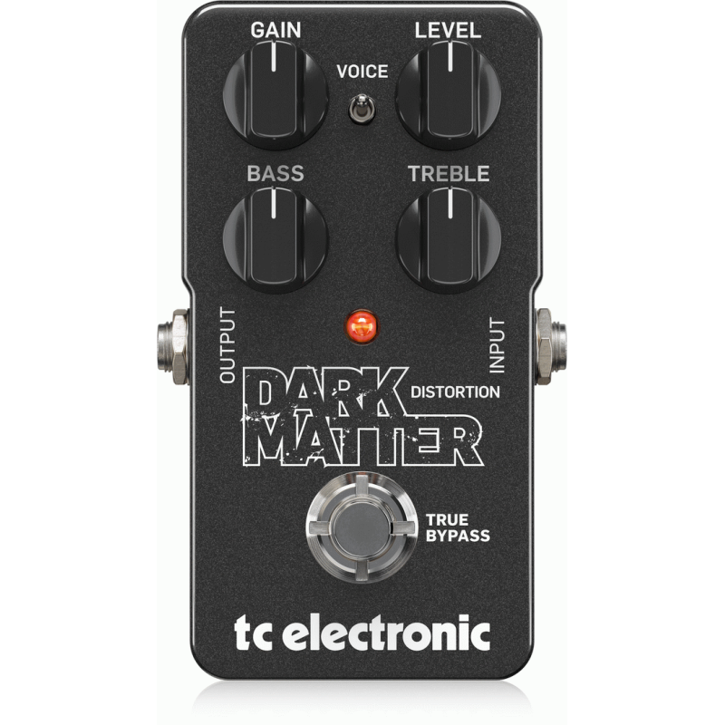 TC Electronic Dark Matter Distortion Pedal with Two-Band EQ and Voicing Switch
