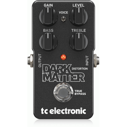 TC Electronic Dark Matter Distortion Pedal with Two-Band EQ and Voicing Switch