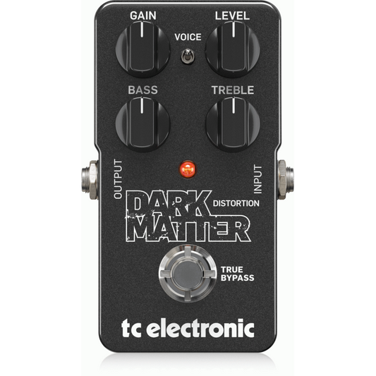 TC Electronic Dark Matter Distortion Pedal with Two-Band EQ and Voicing Switch