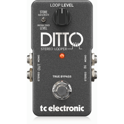 TC Electronic Ditto Stereo Looper Pedal with Stereo I/O and Loop Import/Export