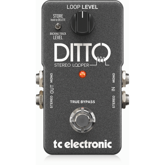 TC Electronic Ditto Stereo Looper Pedal with Stereo I/O and Loop Import/Export