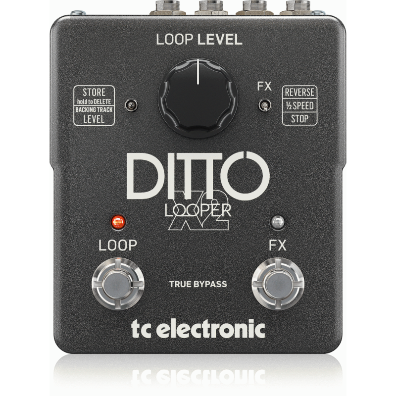 TC Electronic Ditto X2 Looper Pedal with Stop Button and Loop Effects