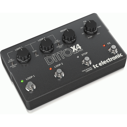 TC Electronic Ditto X4 Dual-Track Guitar Looper Pedal with Loop Effects — view 2