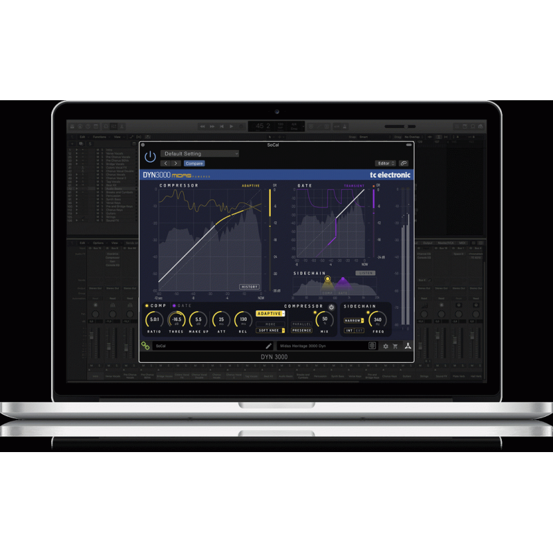 TC Electronic DYN 3000-DT Dynamics Channel Plug-In with Analog-Feel Desktop Interface — view 2