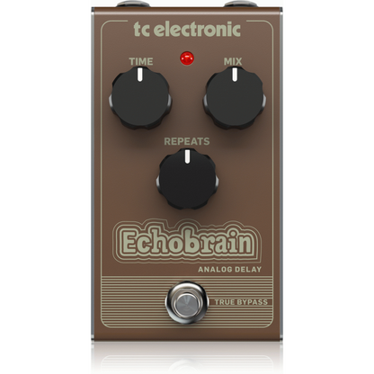 TC Electronic Echobrain Analog Delay Vintage-Style Pedal with Bucket-Brigade Circuit