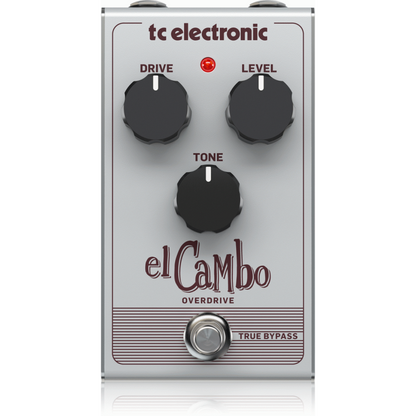 TC Electronic El Cambo Overdrive Pedal - Classic Tube Overdrive with 3-Knob Interface for Blues Rock Tones