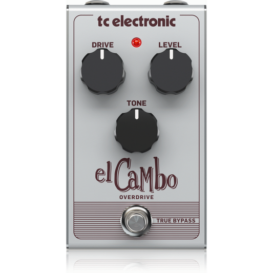 TC Electronic El Cambo Overdrive Pedal - Classic Tube Overdrive with 3-Knob Interface for Blues Rock Tones