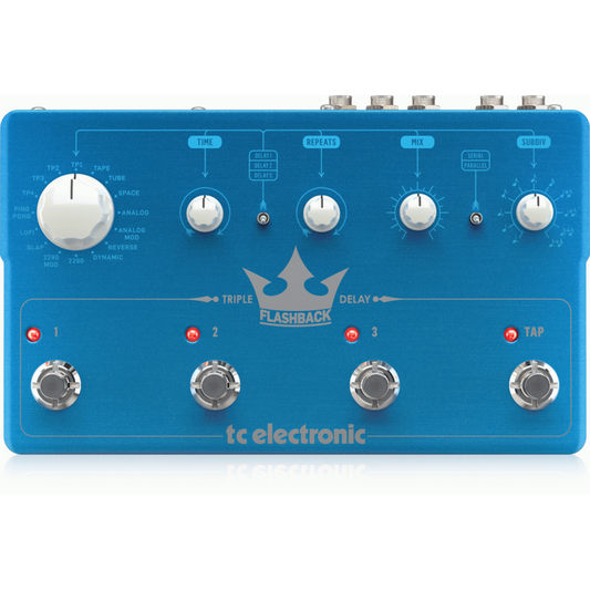 TC Electronic Flashback Triple Delay Pedal with Three Engines, Flexible Routing, Subdivision Control, and Built-In TonePrints