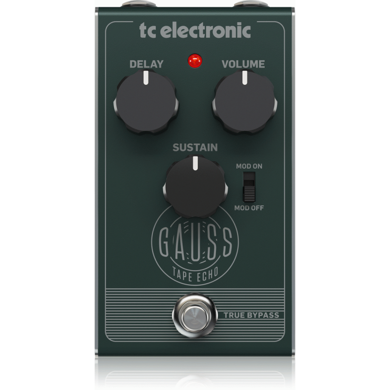 TC Electronic Gauss Tape Echo Pedal with Mod Switch, Delay, Sustain and Volume Controls