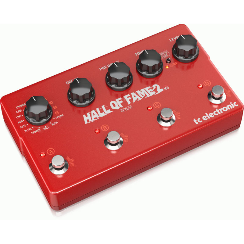 TC Electronic Hall of Fame 2 X4 Reverb Pedal with 4 MASH Switches and 8 Reverb Presets — view 2