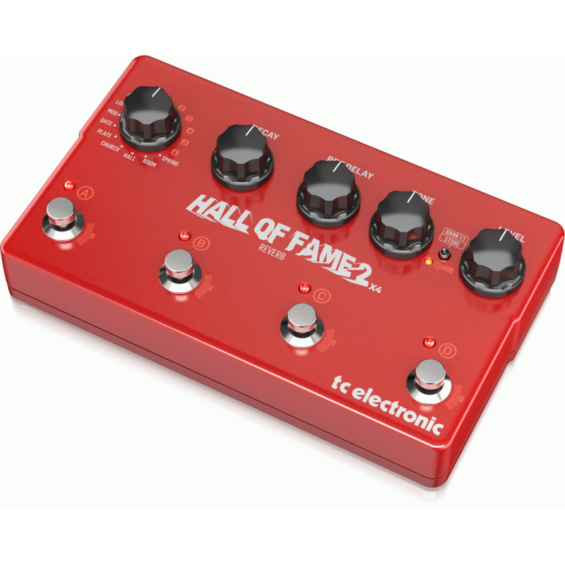 TC Electronic Hall of Fame 2 X4 Reverb Pedal with 4 MASH Switches and 8 Reverb Presets — view 3