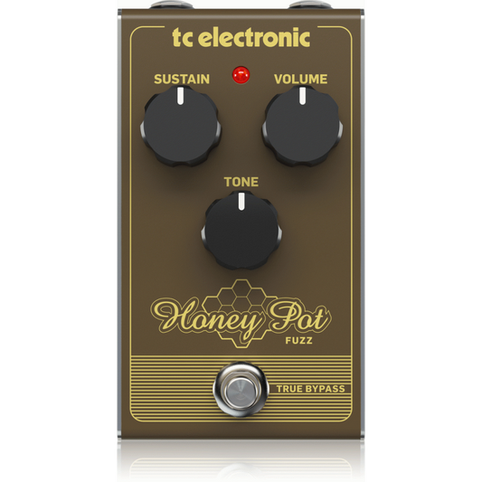 TC Electronic Honey Pot Fuzz Vintage Fuzz Pedal with Massive Tones and Sustain