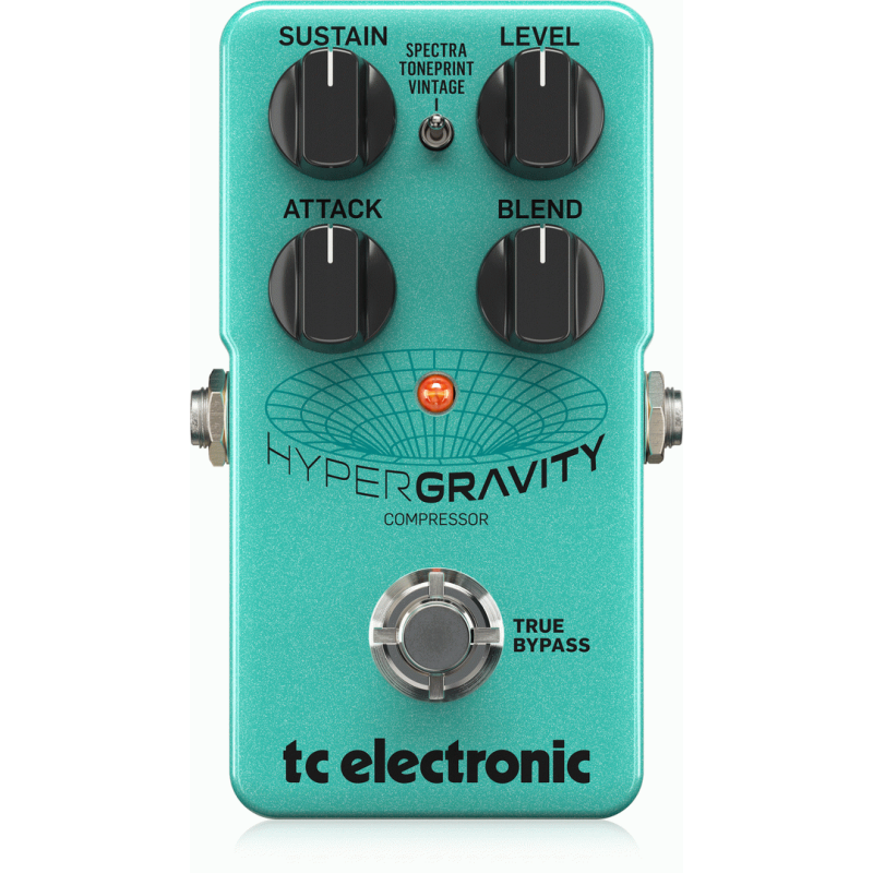 TC Electronic Hypergravity Compressor Multiband Pedal with Vintage Mode and Built-In TonePrints
