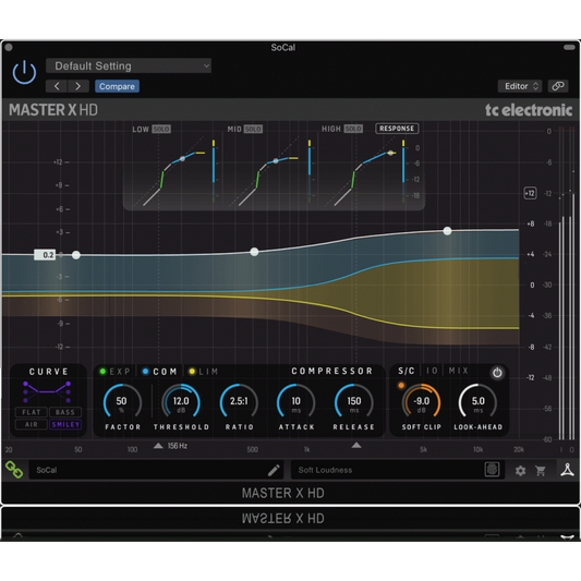 TC Electronic Master X HD-DT Multiband Dynamics Processor Plug-In with Optional Hardware Controller