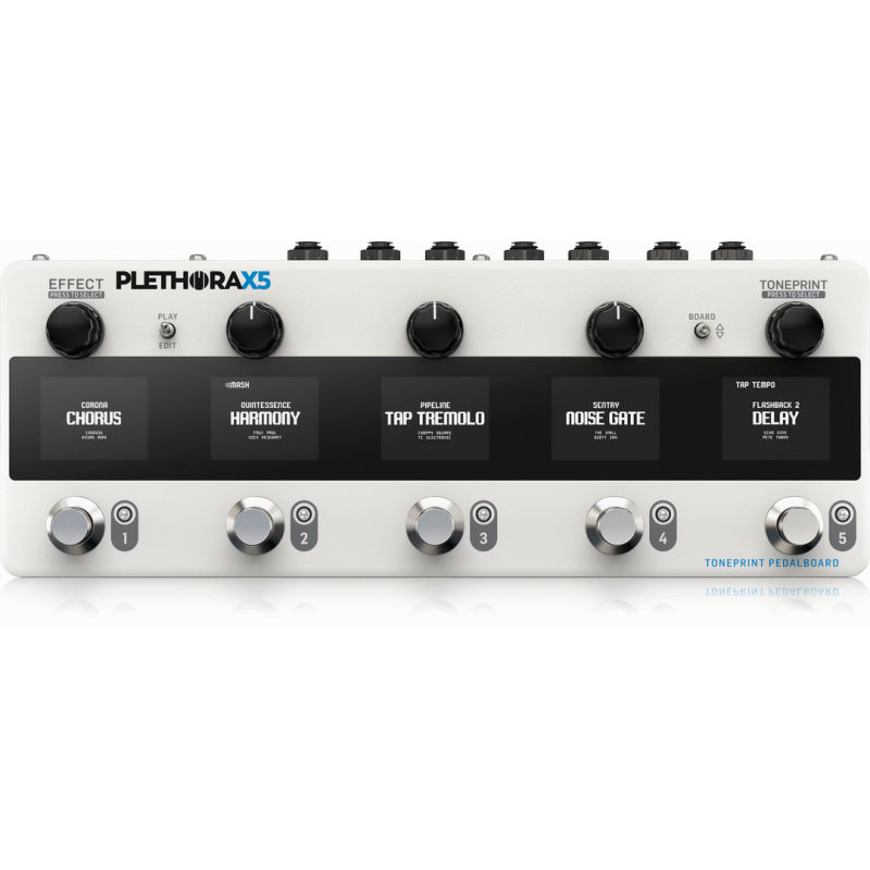 TC Electronic Plethora X5 TonePrint Pedal Board with 5 Pedal Slots and 127 Boards
