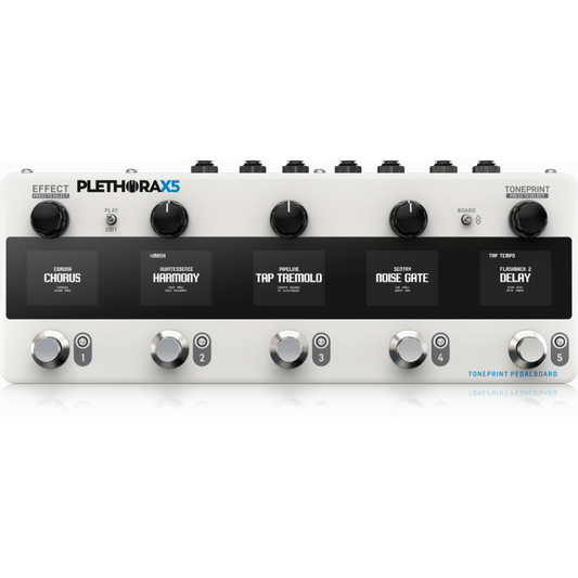 TC Electronic Plethora X5 TonePrint Pedal Board with 5 Pedal Slots and 127 Boards