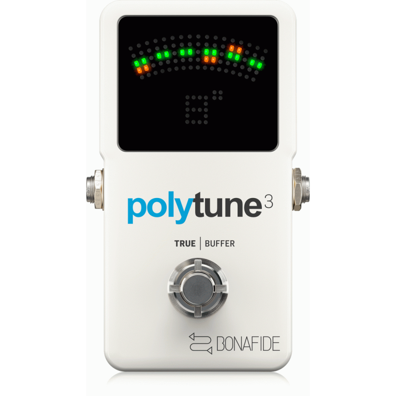 TC Electronic Polytune 3 Ultra-Compact Polyphonic Tuner with Multiple Tuning Modes and Built-In Bonafide Buffer