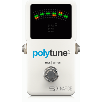 TC Electronic Polytune 3 Ultra-Compact Polyphonic Tuner with Multiple Tuning Modes and Built-In Bonafide Buffer