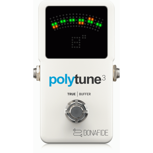 TC Electronic Polytune 3 Ultra-Compact Polyphonic Tuner with Multiple Tuning Modes and Built-In Bonafide Buffer
