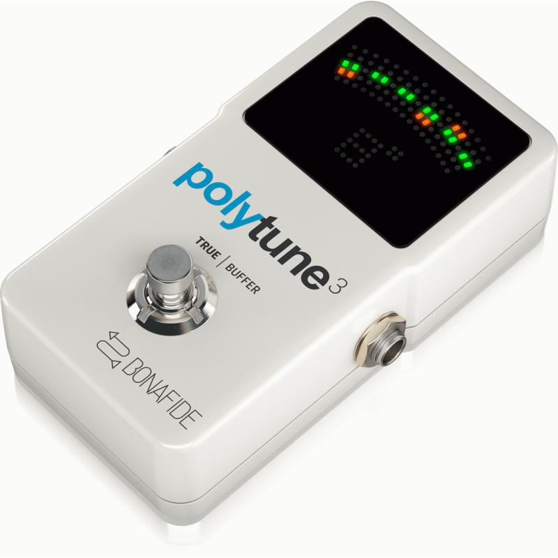 TC Electronic Polytune 3 Ultra-Compact Polyphonic Tuner with Multiple Tuning Modes and Built-In Bonafide Buffer — view 3