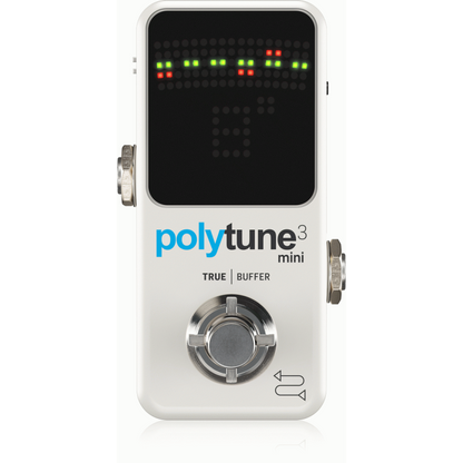 TC Electronic Polytune 3 Mini Polyphonic Tuner with Multiple Tuning Modes and Built-In Bonafide Buffer
