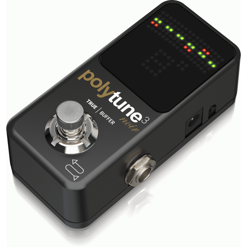 TC Electronic Polytune 3 Noir Polyphonic Tuner with Multiple Tuning Modes and Built-In Buffer — view 3