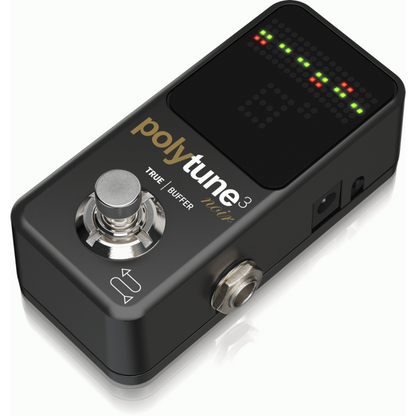 TC Electronic Polytune 3 Noir Polyphonic Tuner with Multiple Tuning Modes and Built-In Buffer — view 3