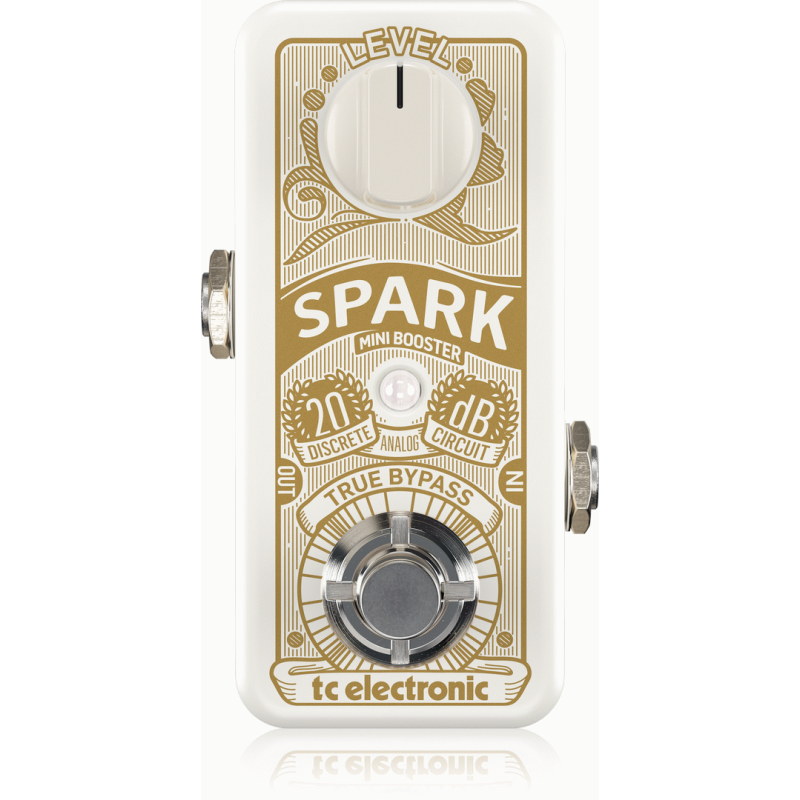 TC Electronic Spark Mini Booster Pedal - Ultra-Compact, PrimeTime Switching, Fully Analog Design